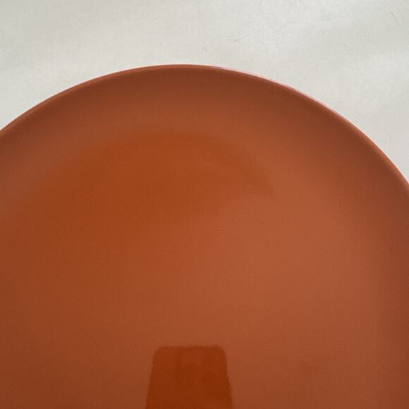 IKEA FARGRIK Burnt Orange Rust Dinner Plate Stoneware 10.5" MCM FALL Replacement - Picture 4 of 7